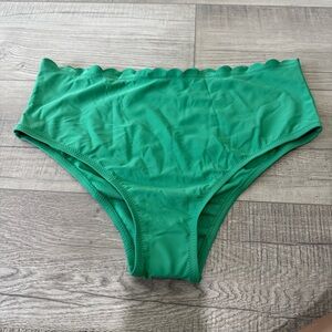 RHODE x Target Vibrant Green Scalloped Swimwear